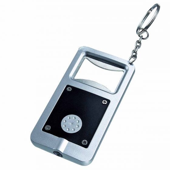 LLAVERO DESTAPADOR CON LUZ STADIUM-NEGRO