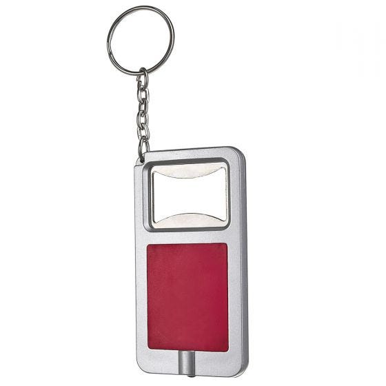 LLAVERO DESTAPADOR CON LUZ STADIUM-ROJO